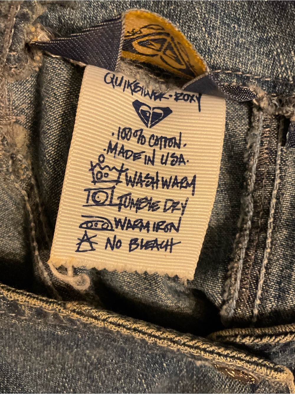 Roxy Blue Denim Overall-Style Women's Vest - Picture 8 of 8
